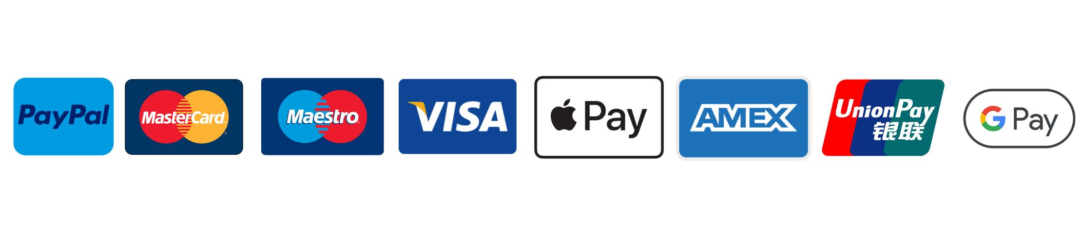 Visa, Mastercard, Troy, American Express