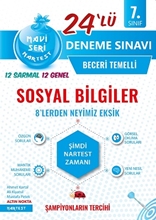 7. Sınıf Mavi Sosyal Bilgiler 24 Deneme Sınavı