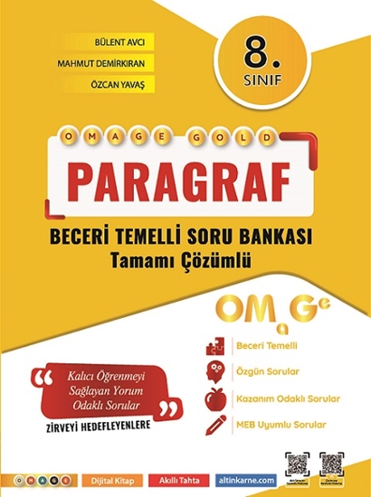 8. Sınıf Omage Gold Paragraf Soru Bankası