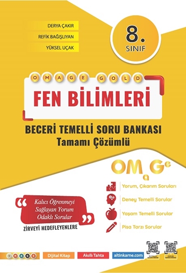 8. Sınıf Omage Gold Fen Bilimleri Soru Bankası