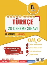 8. Sınıf Omage Gold Türkçe 20 Deneme Sınavı (kampanyalı)