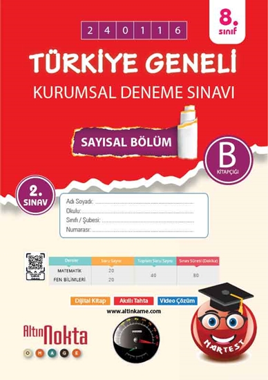 Nartest 8. Sınıf 2. Kurumsal Deneme Ocak B Say Kod 240116