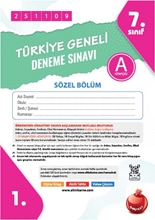 7, Sınıf Türkiye Geneli Ds Kasım A Söz Kod 251109