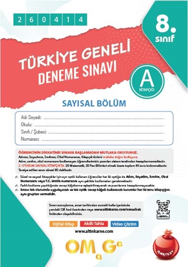 8. Sınıf Türkiye Geneli Ds Nisan A Say Kod 260414