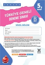 Nartest 5. Sınıf 8. Türkiye Geneli Ds Mayıs B Söz Kod 260503