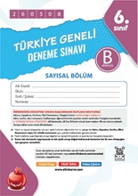 Nartest 6. Sınıf 8. Türkiye Geneli Ds Mayıs B Say Kod 260508