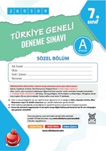 Nartest 7. Sınıf 8. Türkiye Geneli Ds Mayıs A Söz Kod 260509