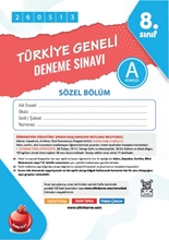 Nartest 8. Sınıf 8. Türkiye Geneli Ds Mayıs A Söz Kod 260513