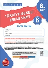 Nartest 8. Sınıf 8. Türkiye Geneli Ds Mayıs B Söz Kod 260515