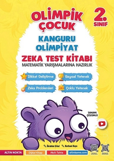 2. Sınıf Olimpik Çocuk Bilsem Kanguru Olimpiyat Zeka Kitabı